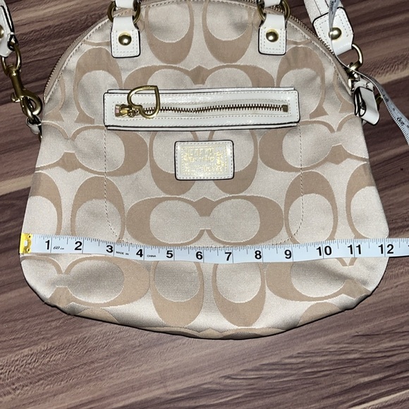 COACH Daisy Monogram Foldover Crossbody Purse - Picture 8 of 16